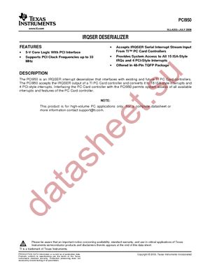 PCI950PTG4 datasheet  